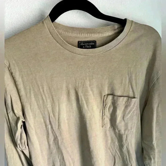 Abercrombie & fitch green crewneck long sleeve shirt in size small. - Picture 2 of 4